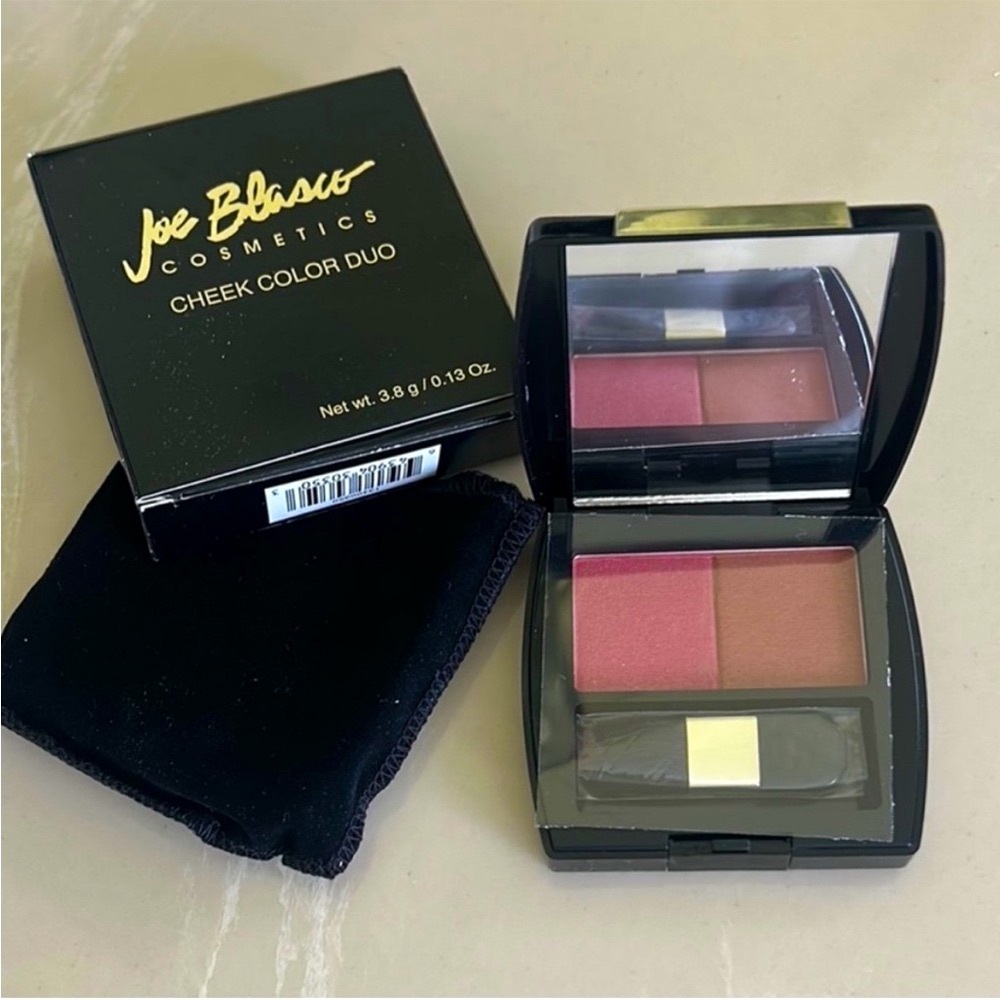 Joe Blasco Cheek Color Dual- Magenta Fling And Haughty Bronze Blush Duo NWT